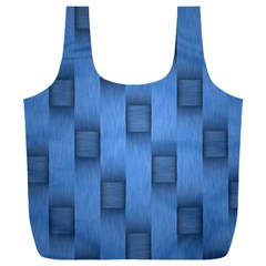 Blue Pattern Texture Full Print Recycle Bag (xxxl) by nateshop