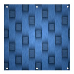 Blue Pattern Texture Banner And Sign 4  X 4  by nateshop