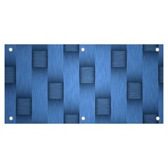 Blue Pattern Texture Banner And Sign 6  X 3  by nateshop