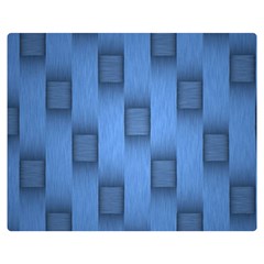 Blue Pattern Texture Premium Plush Fleece Blanket (medium) by nateshop