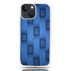 Blue Pattern Texture Iphone 13 Mini Tpu Uv Print Case by nateshop