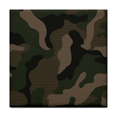 Camo, Abstract, Beige, Black, Brown Military, Mixed, Olive Tile Coaster by nateshop