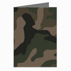 Camo, Abstract, Beige, Black, Brown Military, Mixed, Olive Greeting Card