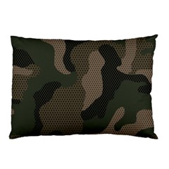 Camo, Abstract, Beige, Black, Brown Military, Mixed, Olive Pillow Case by nateshop