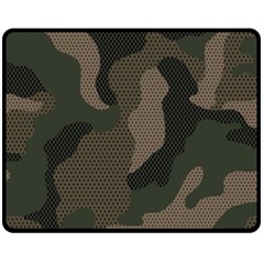 Camo, Abstract, Beige, Black, Brown Military, Mixed, Olive Fleece Blanket (medium) by nateshop