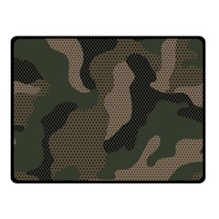 Camo, Abstract, Beige, Black, Brown Military, Mixed, Olive Two Sides Fleece Blanket (small) by nateshop