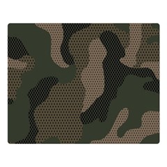 Camo, Abstract, Beige, Black, Brown Military, Mixed, Olive Two Sides Premium Plush Fleece Blanket (large) by nateshop