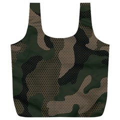 Camo, Abstract, Beige, Black, Brown Military, Mixed, Olive Full Print Recycle Bag (xxl) by nateshop