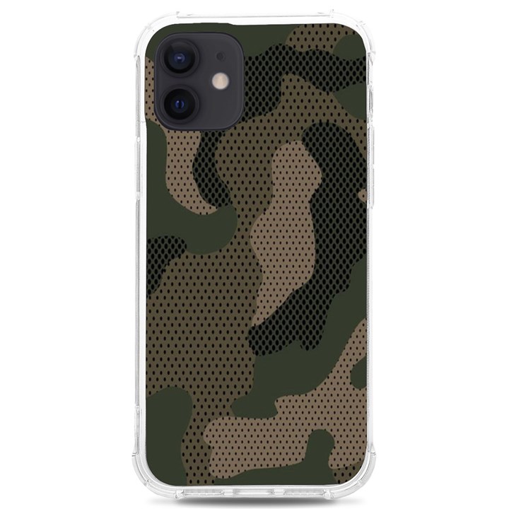 Camo, Abstract, Beige, Black, Brown Military, Mixed, Olive iPhone 12/12 Pro TPU UV Print Case