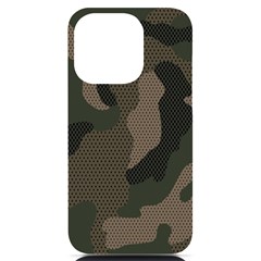 Camo, Abstract, Beige, Black, Brown Military, Mixed, Olive Iphone 14 Pro Black Uv Print Case by nateshop