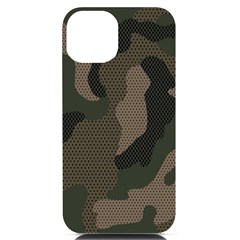 Camo, Abstract, Beige, Black, Brown Military, Mixed, Olive Iphone 14 Black Uv Print Case by nateshop