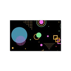 Colartive, Aesthetic, Amoled, Black, Colorful, Desenho Sticker (Rectangular)