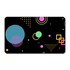 Colartive, Aesthetic, Amoled, Black, Colorful, Desenho Magnet (Rectangular)