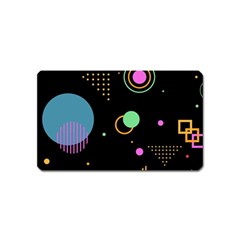 Colartive, Aesthetic, Amoled, Black, Colorful, Desenho Magnet (name Card) by nateshop