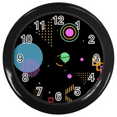 Colartive, Aesthetic, Amoled, Black, Colorful, Desenho Wall Clock (black) by nateshop