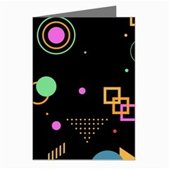 Colartive, Aesthetic, Amoled, Black, Colorful, Desenho Greeting Cards (Pkg of 8)