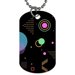 Colartive, Aesthetic, Amoled, Black, Colorful, Desenho Dog Tag (one Side) by nateshop