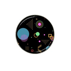 Colartive, Aesthetic, Amoled, Black, Colorful, Desenho Hat Clip Ball Marker