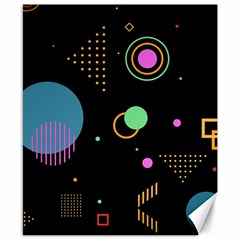 Colartive, Aesthetic, Amoled, Black, Colorful, Desenho Canvas 8  x 10 