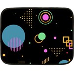 Colartive, Aesthetic, Amoled, Black, Colorful, Desenho Two Sides Fleece Blanket (Mini) 35 x27  Blanket Front