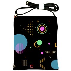 Colartive, Aesthetic, Amoled, Black, Colorful, Desenho Shoulder Sling Bag