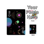 Colartive, Aesthetic, Amoled, Black, Colorful, Desenho Playing Cards 54 Designs (Mini) Front - Spade2