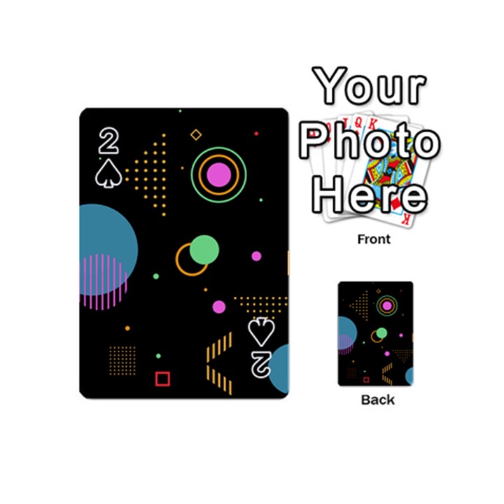 Colartive, Aesthetic, Amoled, Black, Colorful, Desenho Playing Cards 54 Designs (Mini)