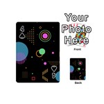 Colartive, Aesthetic, Amoled, Black, Colorful, Desenho Playing Cards 54 Designs (Mini) Front - Spade4