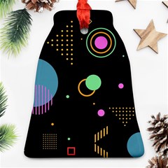 Colartive, Aesthetic, Amoled, Black, Colorful, Desenho Bell Ornament (two Sides) by nateshop