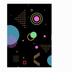 Colartive, Aesthetic, Amoled, Black, Colorful, Desenho Large Garden Flag (two Sides) by nateshop