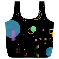 Colartive, Aesthetic, Amoled, Black, Colorful, Desenho Full Print Recycle Bag (xl) by nateshop