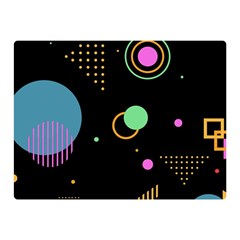 Colartive, Aesthetic, Amoled, Black, Colorful, Desenho Two Sides Premium Plush Fleece Blanket (mini) by nateshop