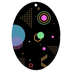 Colartive, Aesthetic, Amoled, Black, Colorful, Desenho Uv Print Acrylic Ornament Oval by nateshop