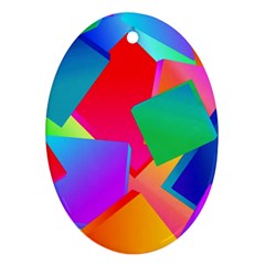 Colors, Color Oval Ornament (two Sides) by nateshop