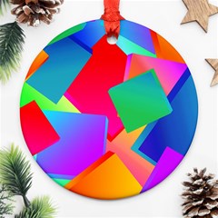 Colors, Color Round Ornament (two Sides) by nateshop