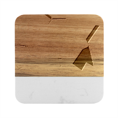 Colors, Color Marble Wood Coaster (square)