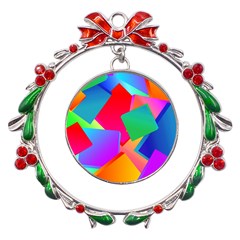 Colors, Color Metal X mas Wreath Ribbon Ornament