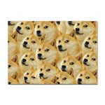 Doge, Memes, Pattern Sticker A4 (10 pack) Front