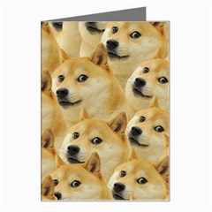 Doge, Memes, Pattern Greeting Card by nateshop