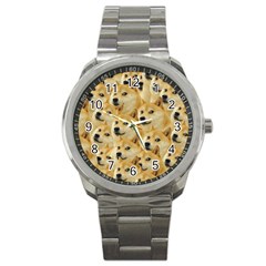 Doge, Memes, Pattern Sport Metal Watch by nateshop