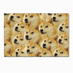 Doge, Memes, Pattern Postcard 4 x 6  (pkg Of 10) by nateshop