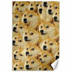 Doge, Memes, Pattern Canvas 20  X 30  by nateshop