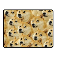 Doge, Memes, Pattern Fleece Blanket (small) by nateshop