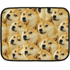 Doge, Memes, Pattern Two Sides Fleece Blanket (mini) by nateshop