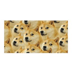 Doge, Memes, Pattern Satin Wrap 35  X 70  by nateshop