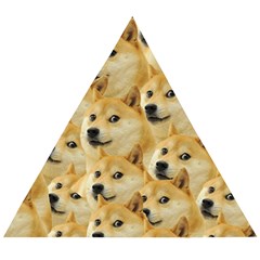 Doge, Memes, Pattern Wooden Puzzle Triangle by nateshop