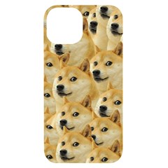 Doge, Memes, Pattern Iphone 14 Black Uv Print Case by nateshop