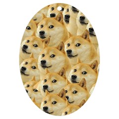 Doge, Memes, Pattern Uv Print Acrylic Ornament Oval by nateshop