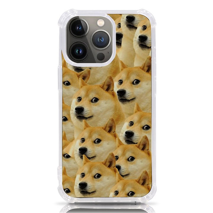 Doge, Memes, Pattern iPhone 13 Pro TPU UV Print Case