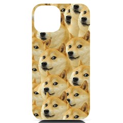 Doge, Memes, Pattern Iphone 14 Black Uv Print Case by nateshop